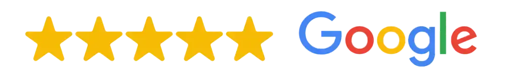 Five-star Google review rating